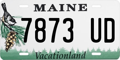 ME license plate 7873UD