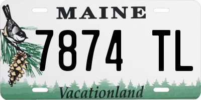 ME license plate 7874TL