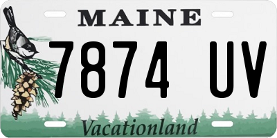 ME license plate 7874UV