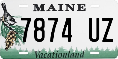 ME license plate 7874UZ