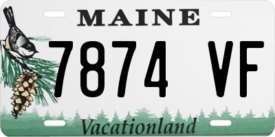 ME license plate 7874VF