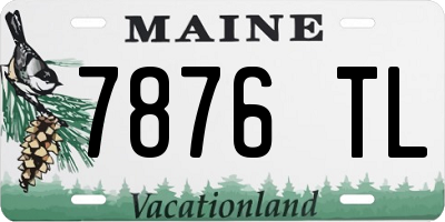 ME license plate 7876TL