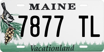 ME license plate 7877TL