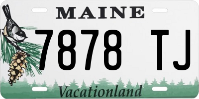 ME license plate 7878TJ