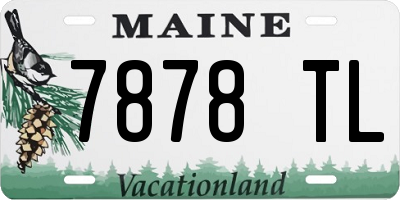 ME license plate 7878TL