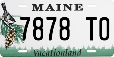 ME license plate 7878TO
