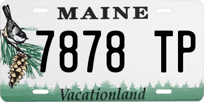 ME license plate 7878TP