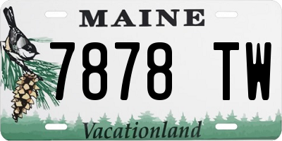 ME license plate 7878TW