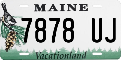 ME license plate 7878UJ