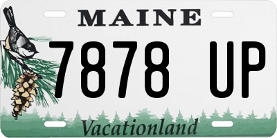 ME license plate 7878UP