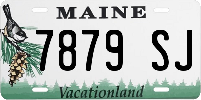 ME license plate 7879SJ
