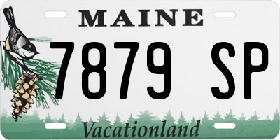 ME license plate 7879SP