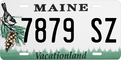 ME license plate 7879SZ