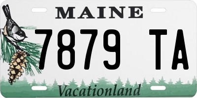 ME license plate 7879TA
