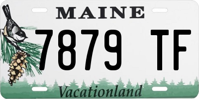 ME license plate 7879TF