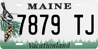 ME license plate 7879TJ