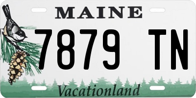 ME license plate 7879TN
