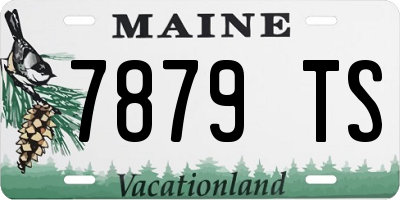 ME license plate 7879TS