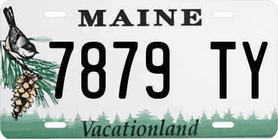 ME license plate 7879TY
