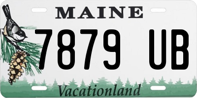 ME license plate 7879UB