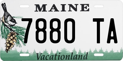 ME license plate 7880TA