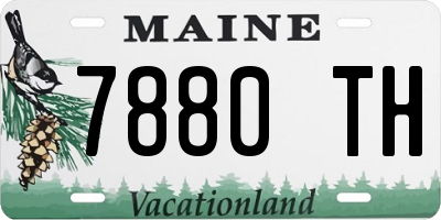 ME license plate 7880TH
