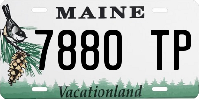 ME license plate 7880TP
