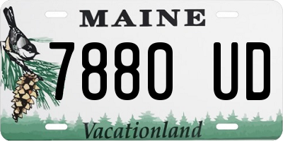 ME license plate 7880UD