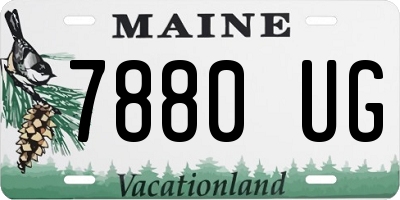 ME license plate 7880UG