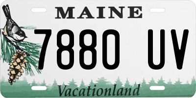 ME license plate 7880UV