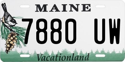 ME license plate 7880UW