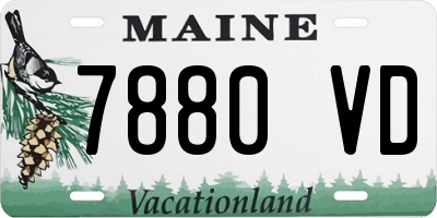 ME license plate 7880VD