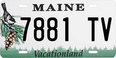 ME license plate 7881TV