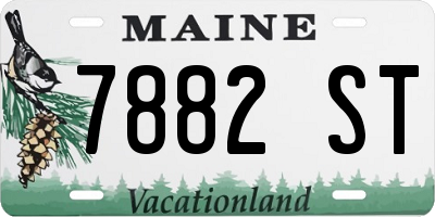 ME license plate 7882ST