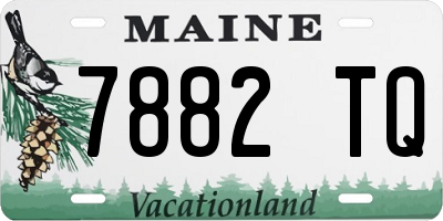 ME license plate 7882TQ