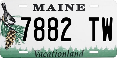 ME license plate 7882TW
