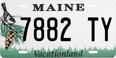 ME license plate 7882TY