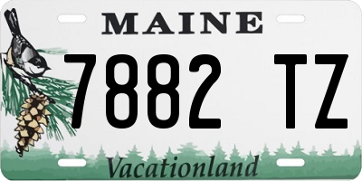 ME license plate 7882TZ