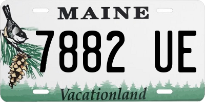 ME license plate 7882UE