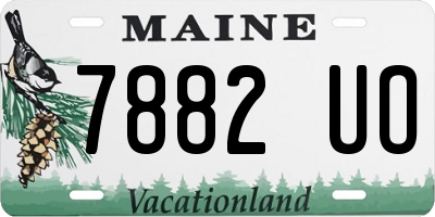 ME license plate 7882UO