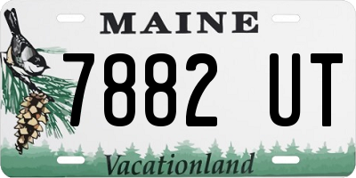 ME license plate 7882UT