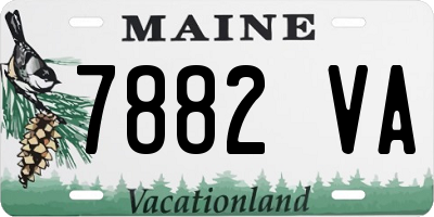 ME license plate 7882VA