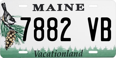 ME license plate 7882VB