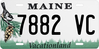 ME license plate 7882VC