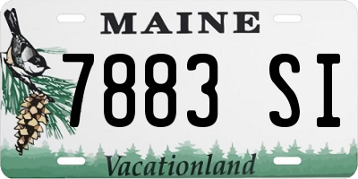 ME license plate 7883SI