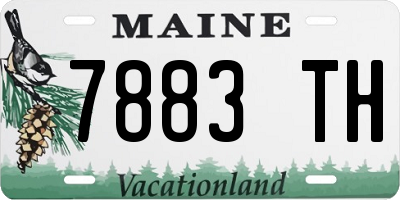 ME license plate 7883TH