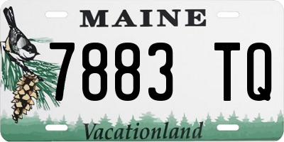 ME license plate 7883TQ