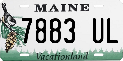 ME license plate 7883UL