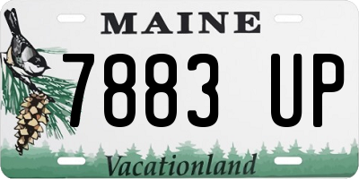 ME license plate 7883UP