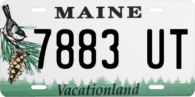 ME license plate 7883UT